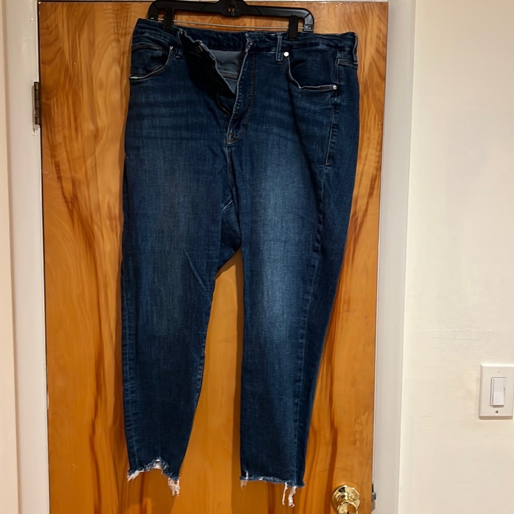 Good American Chew Hem Size 20 Jeans